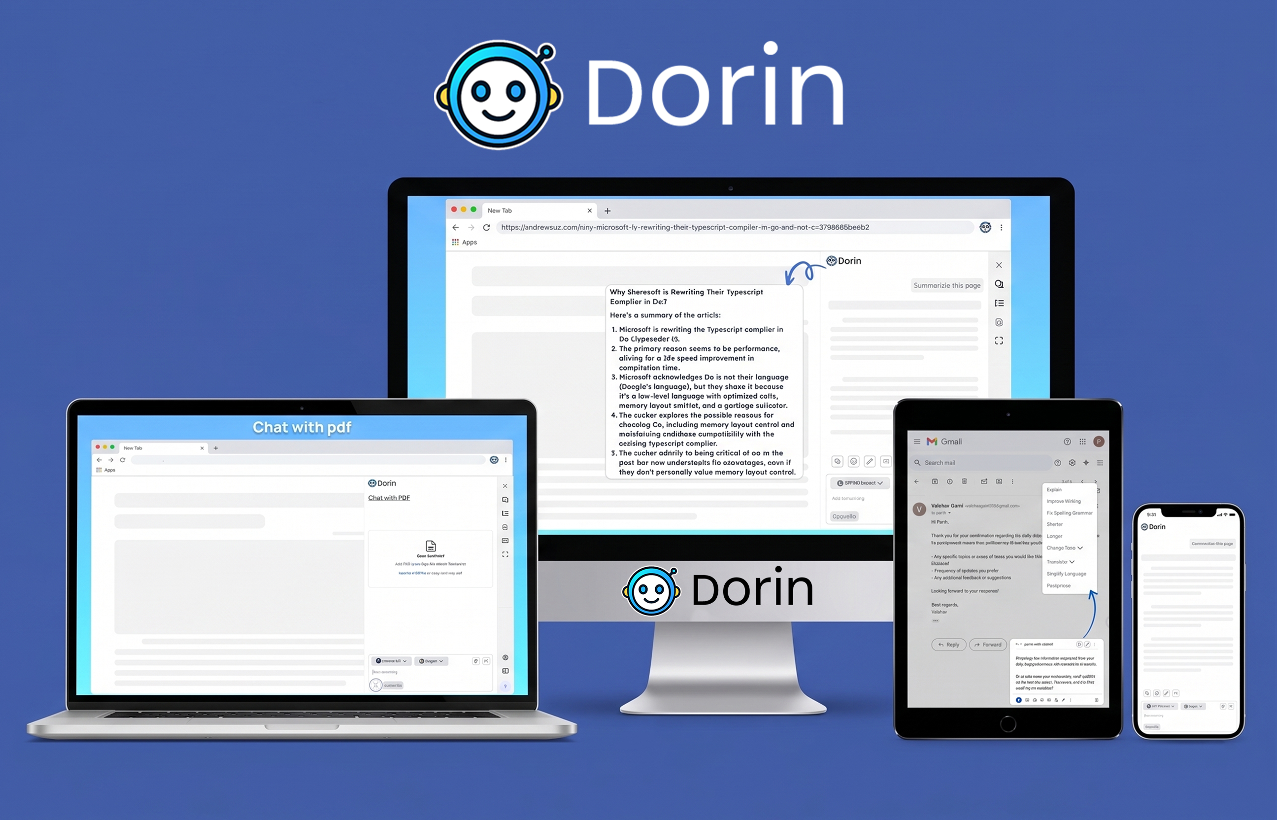 Dorin All-in-one AI Assistant Portfolio