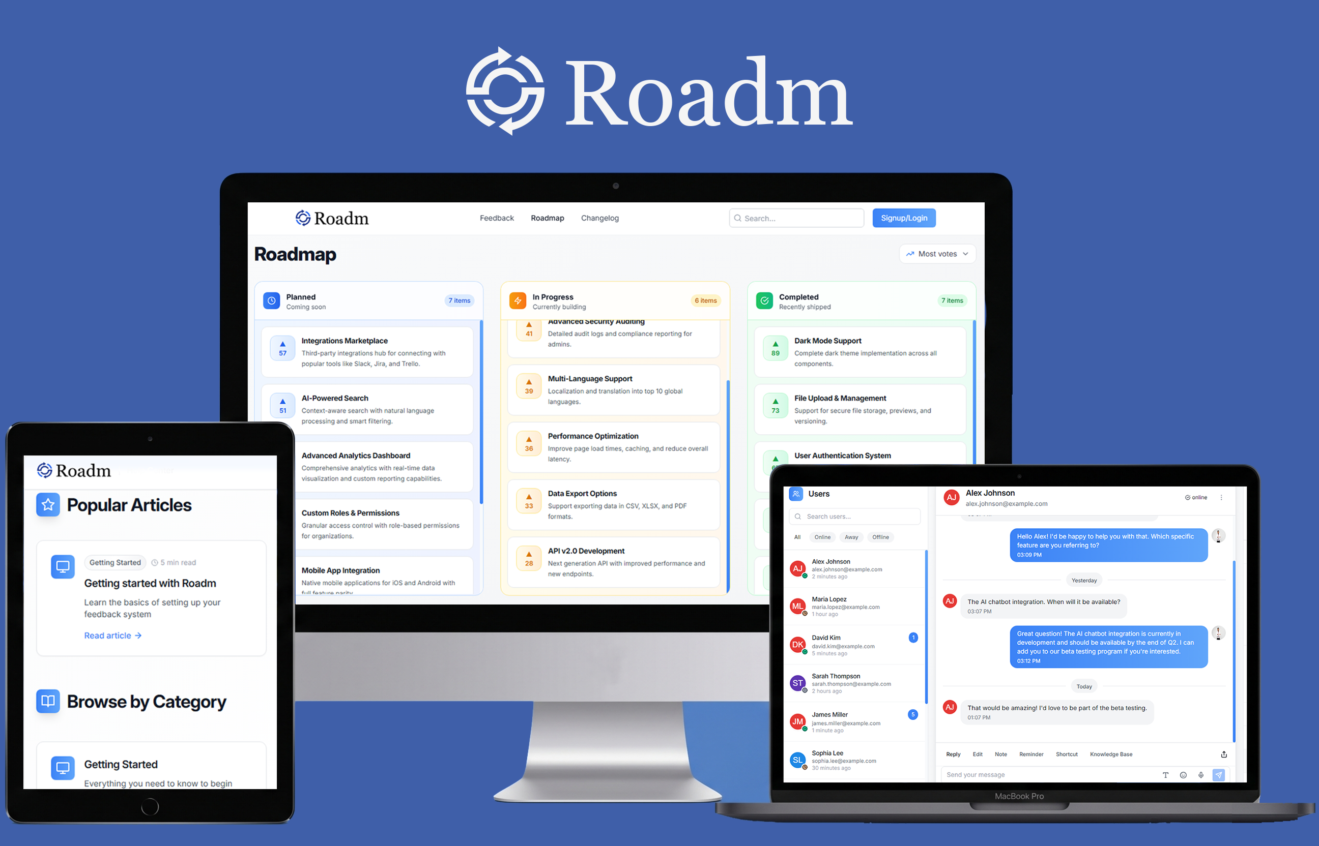 Customer Engagement Platform Mockup