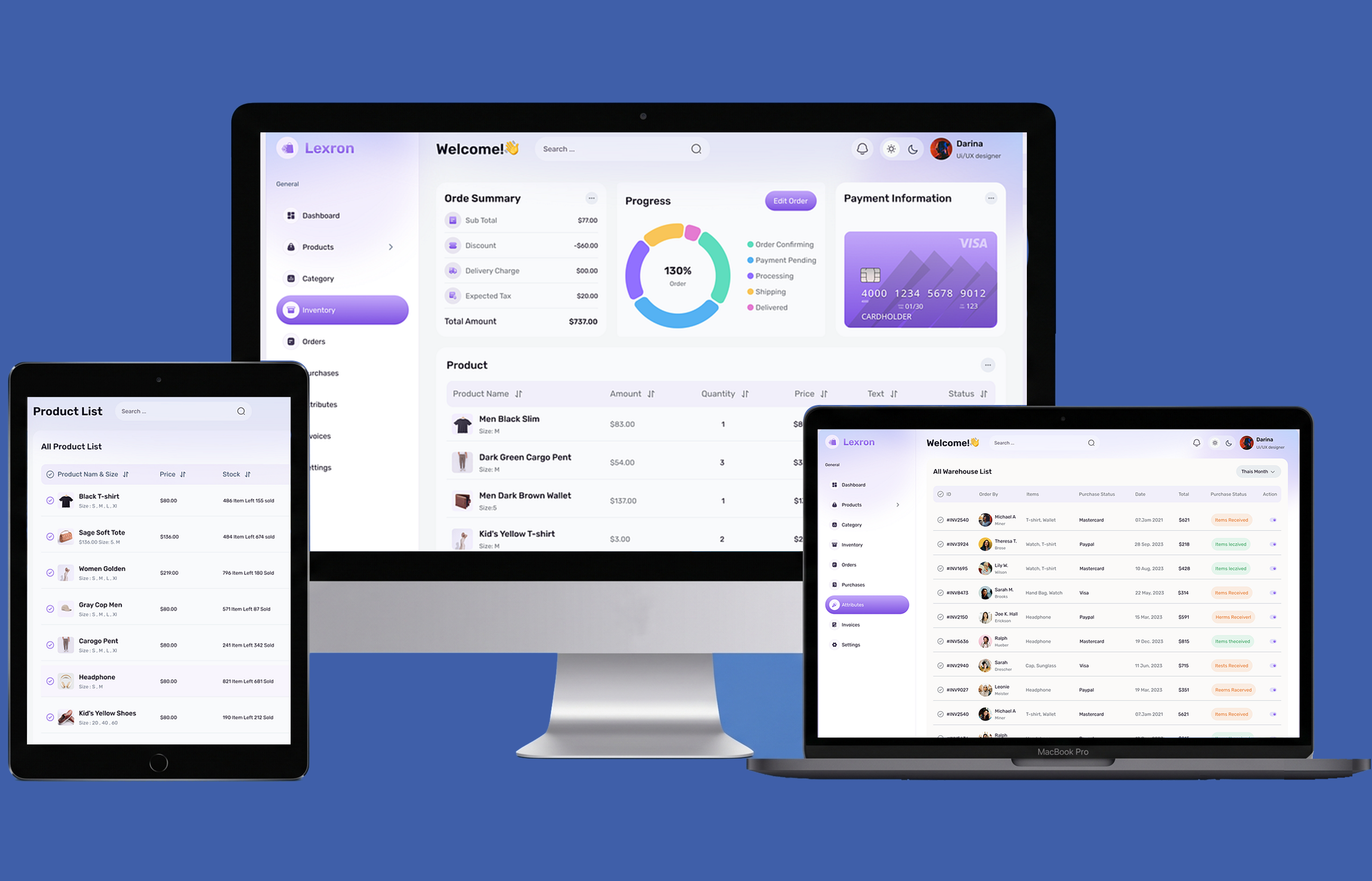 Order & Inventory Management Mockup