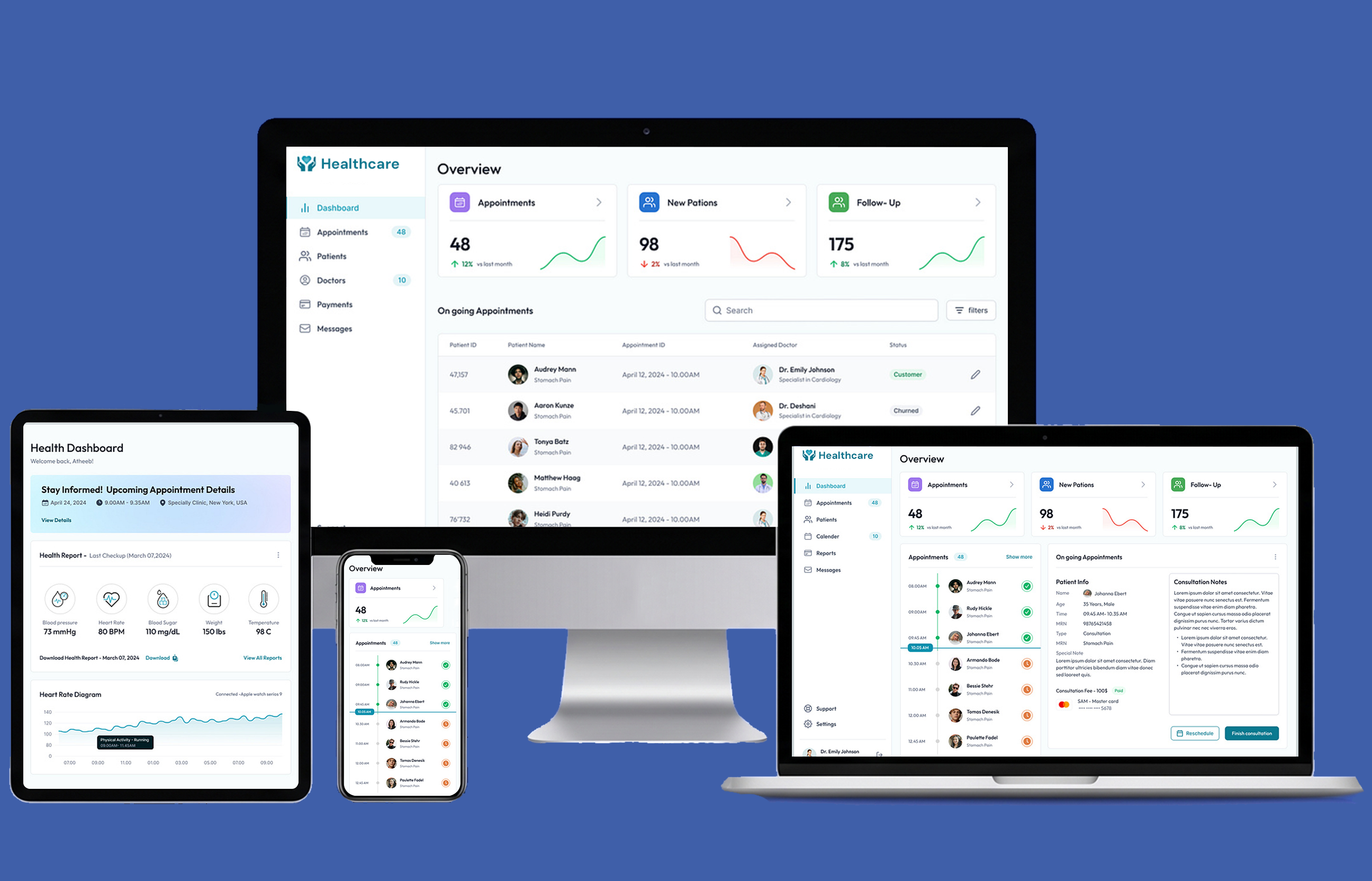 Healthcare Management System Mockup