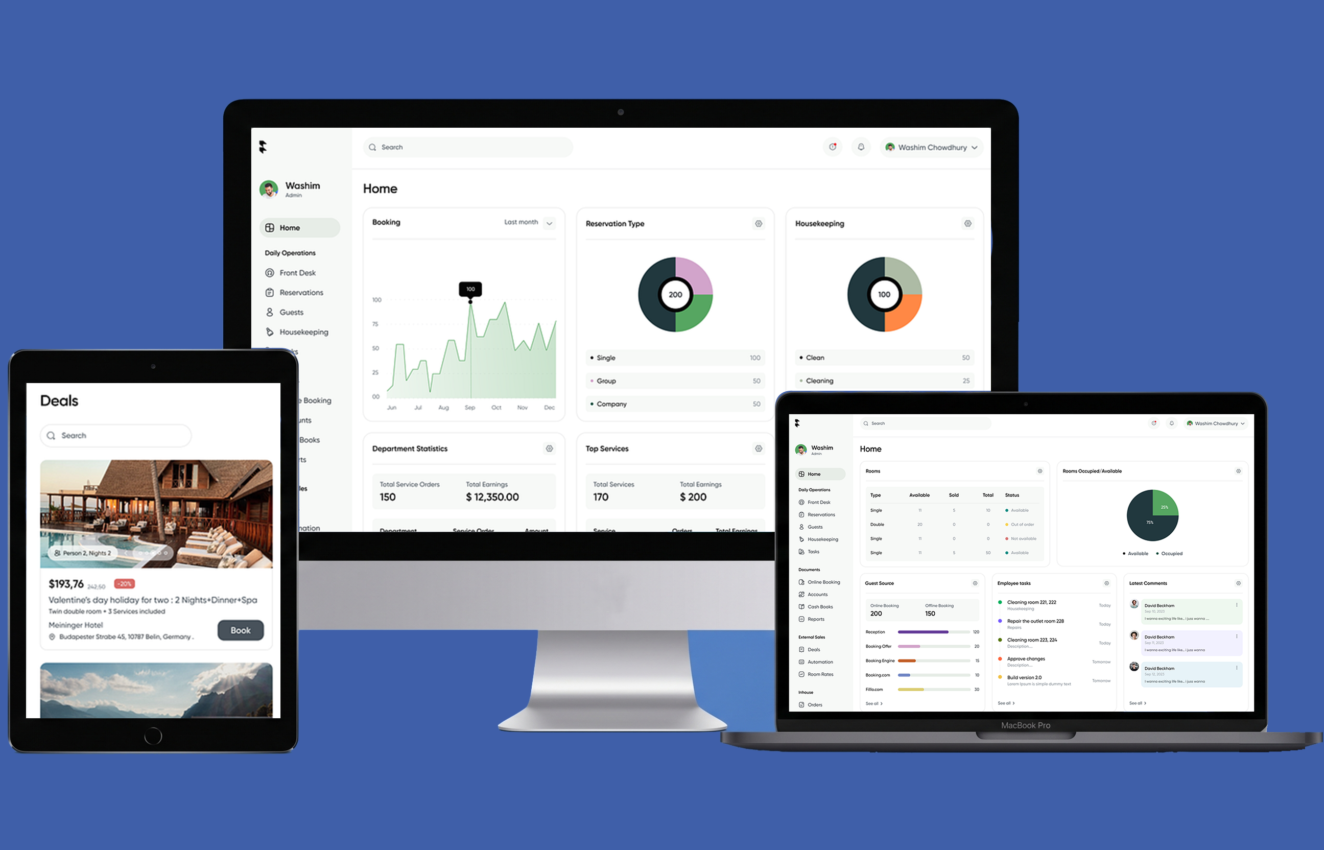 Hotel Management System Mockup