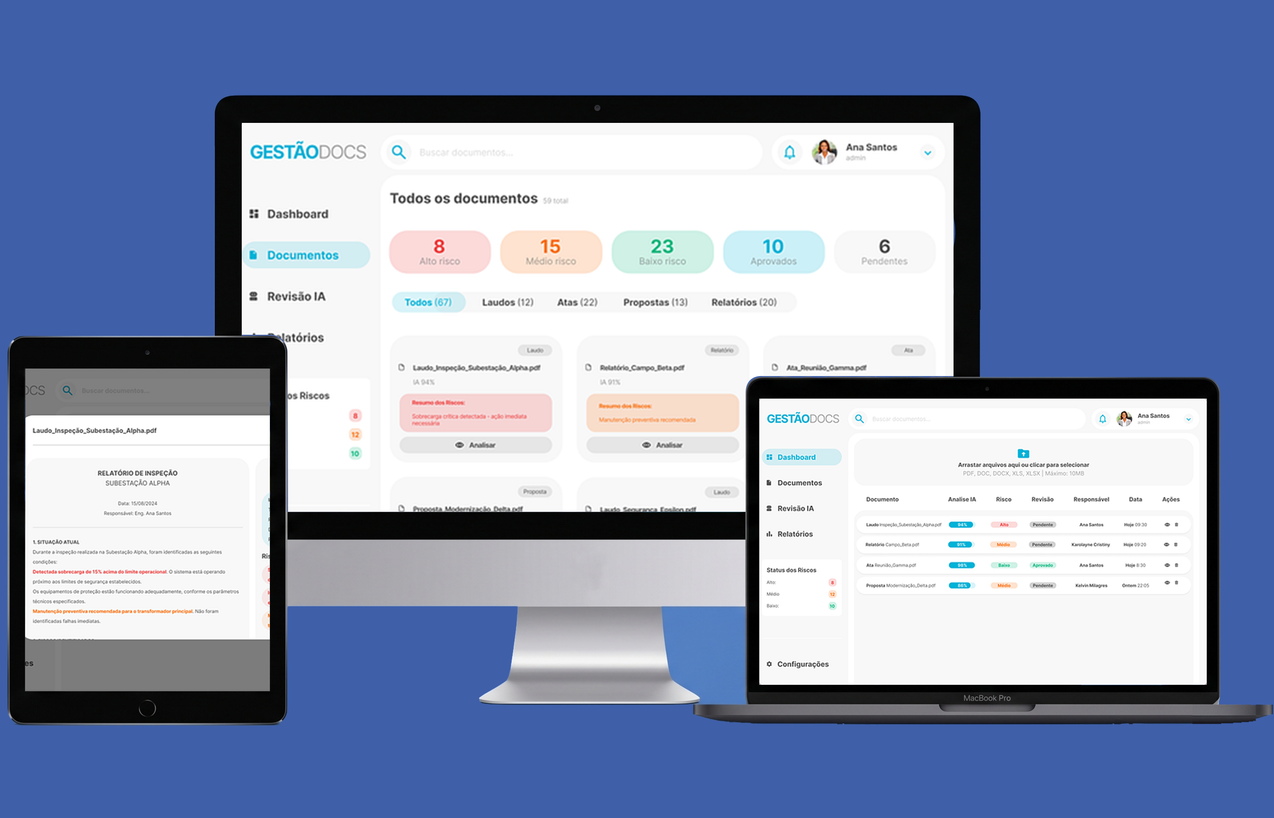 Intelligent Document Analysis Platform Mockup