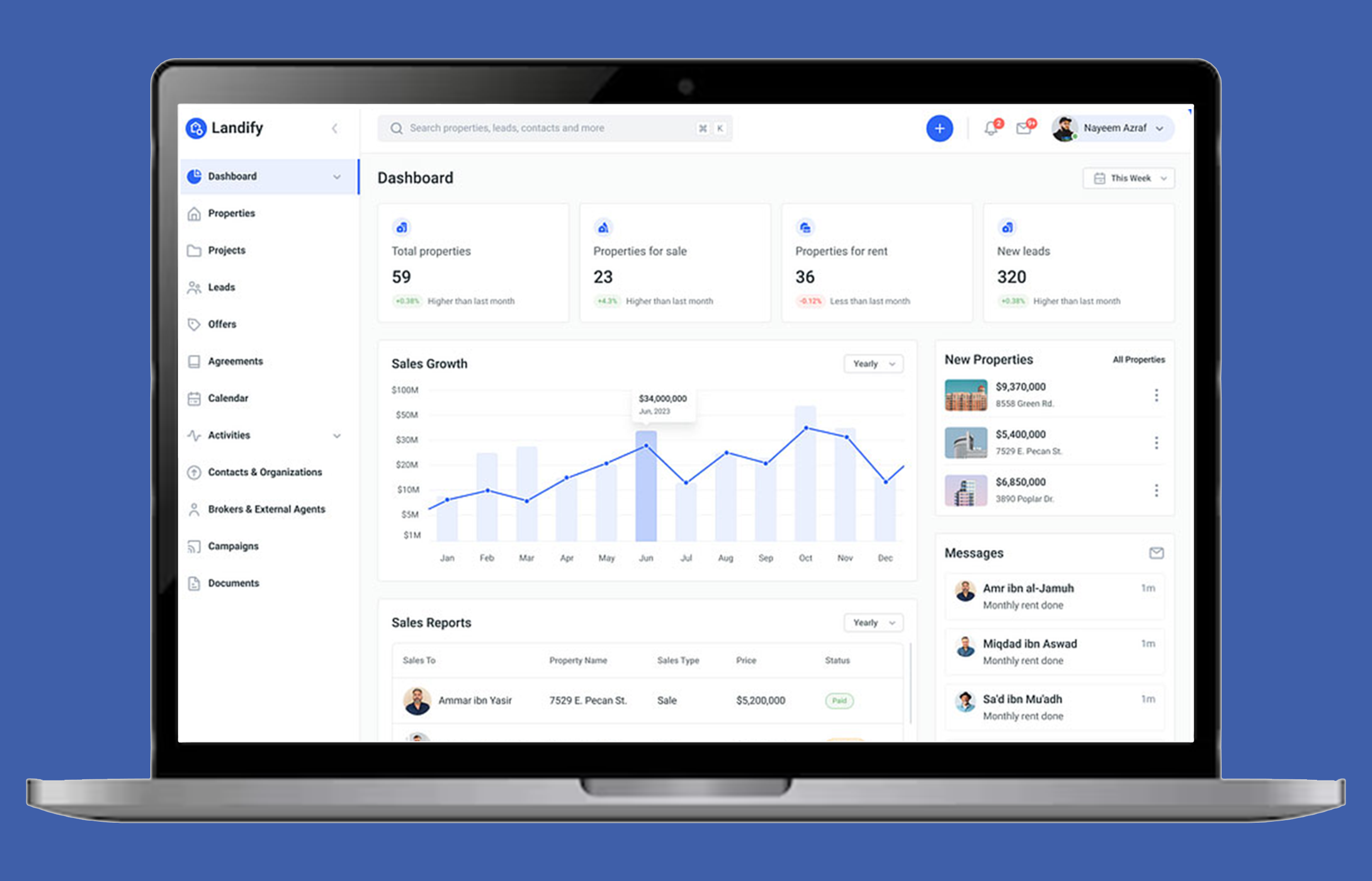 Real Estate CRM - Property Listing