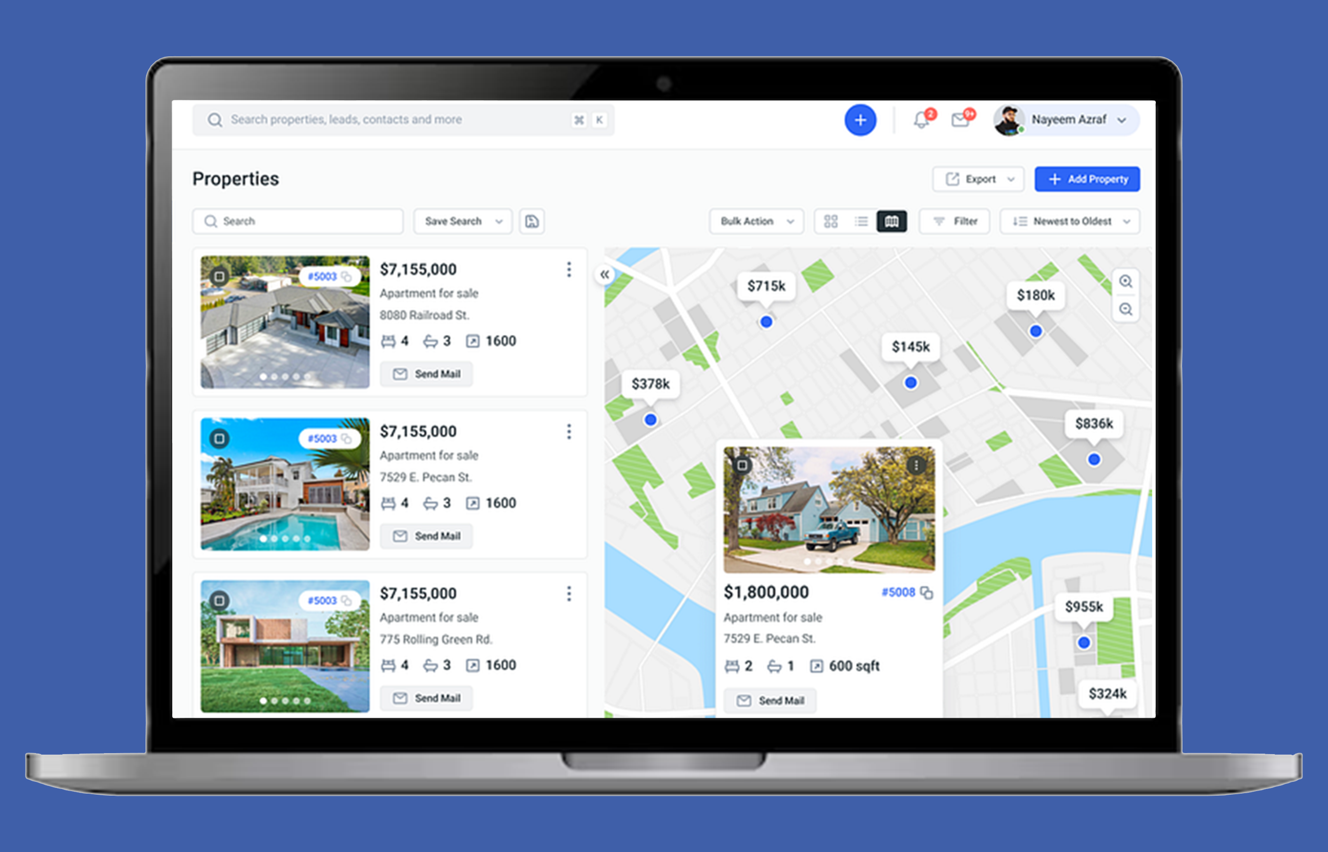 Real Estate CRM - Transaction Flow