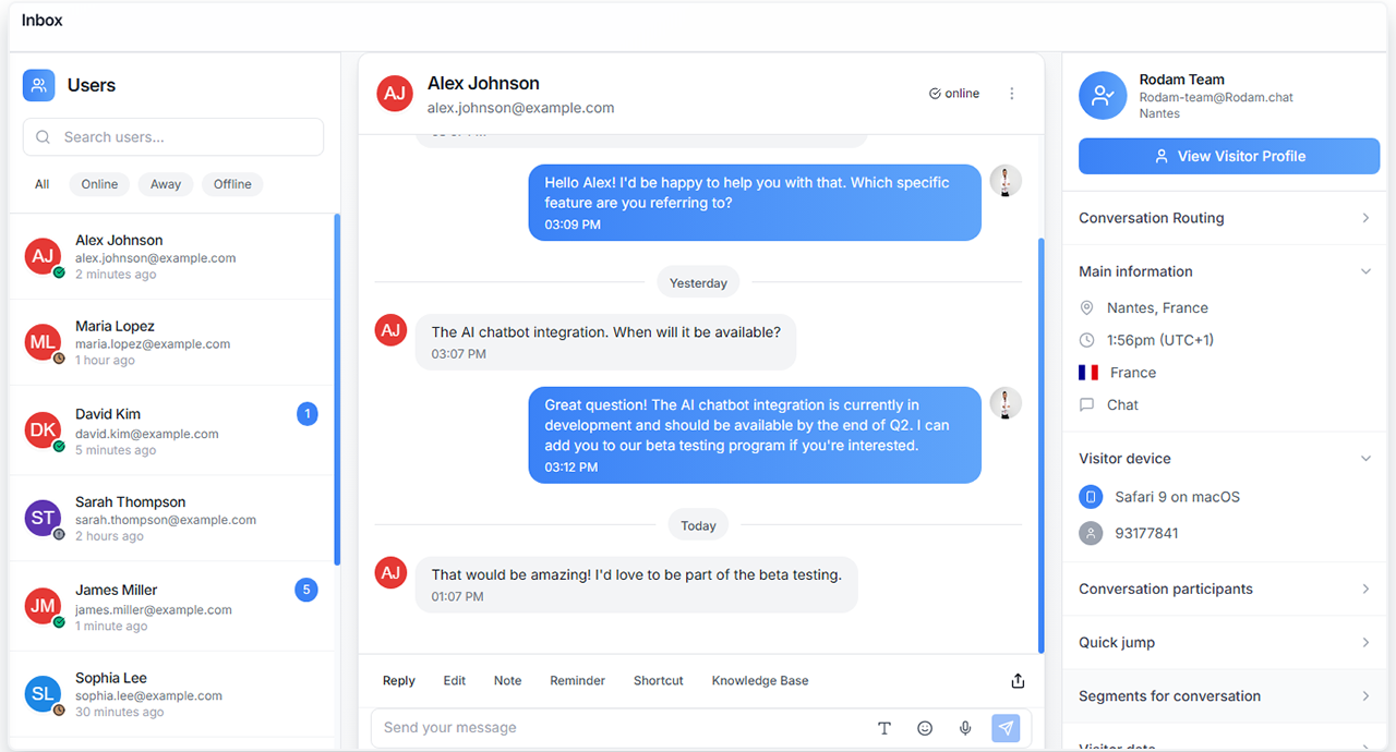 Unified Customer Dashboard Interface