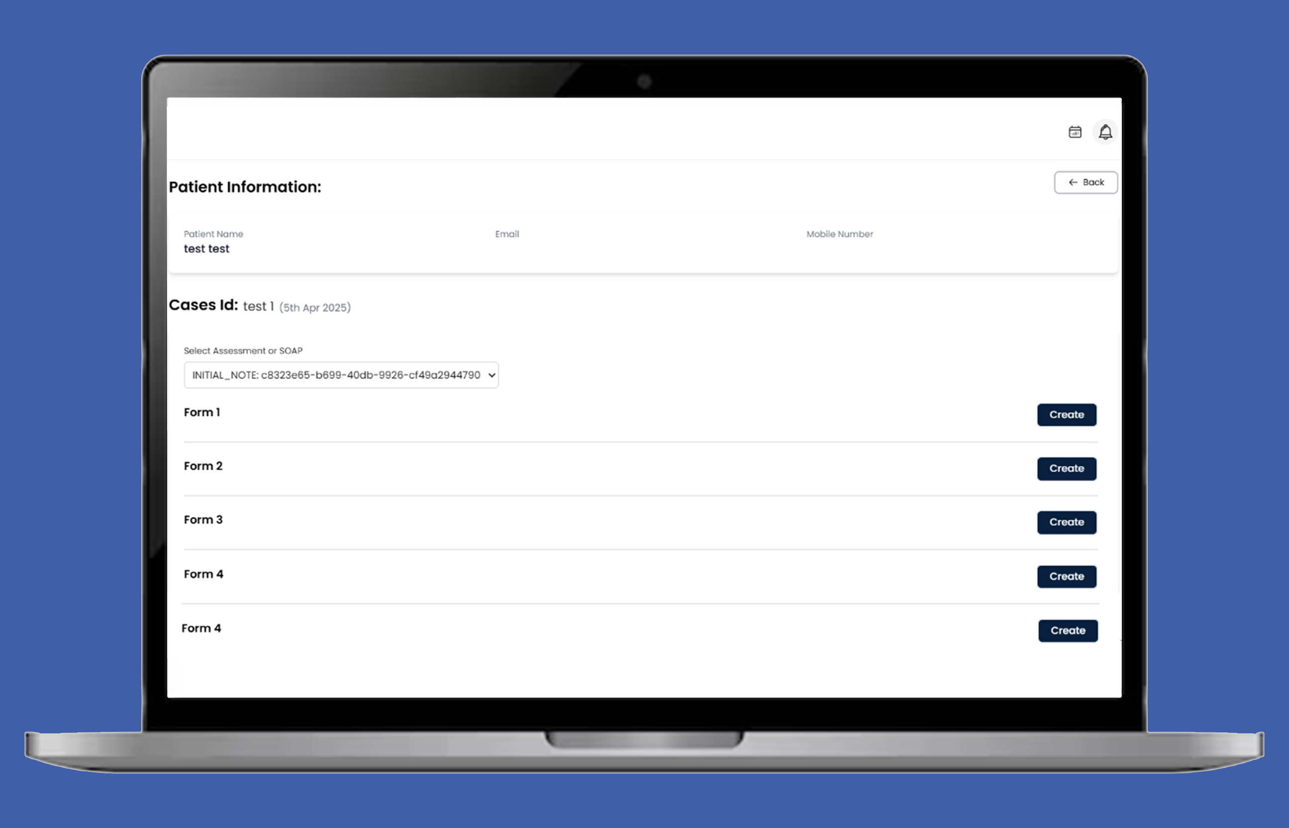 Form Filling Interface