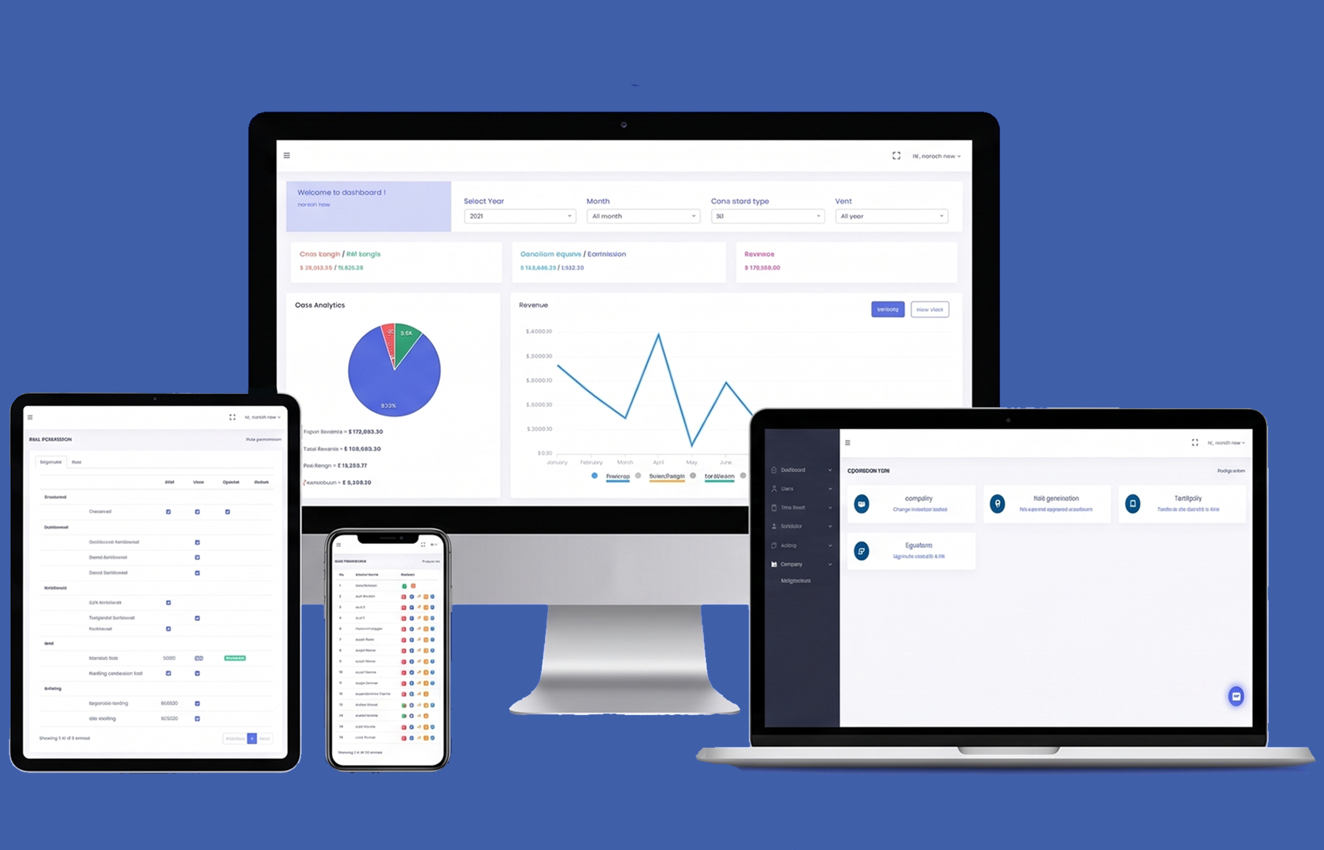 Timesheet Management Dashboard Mockup