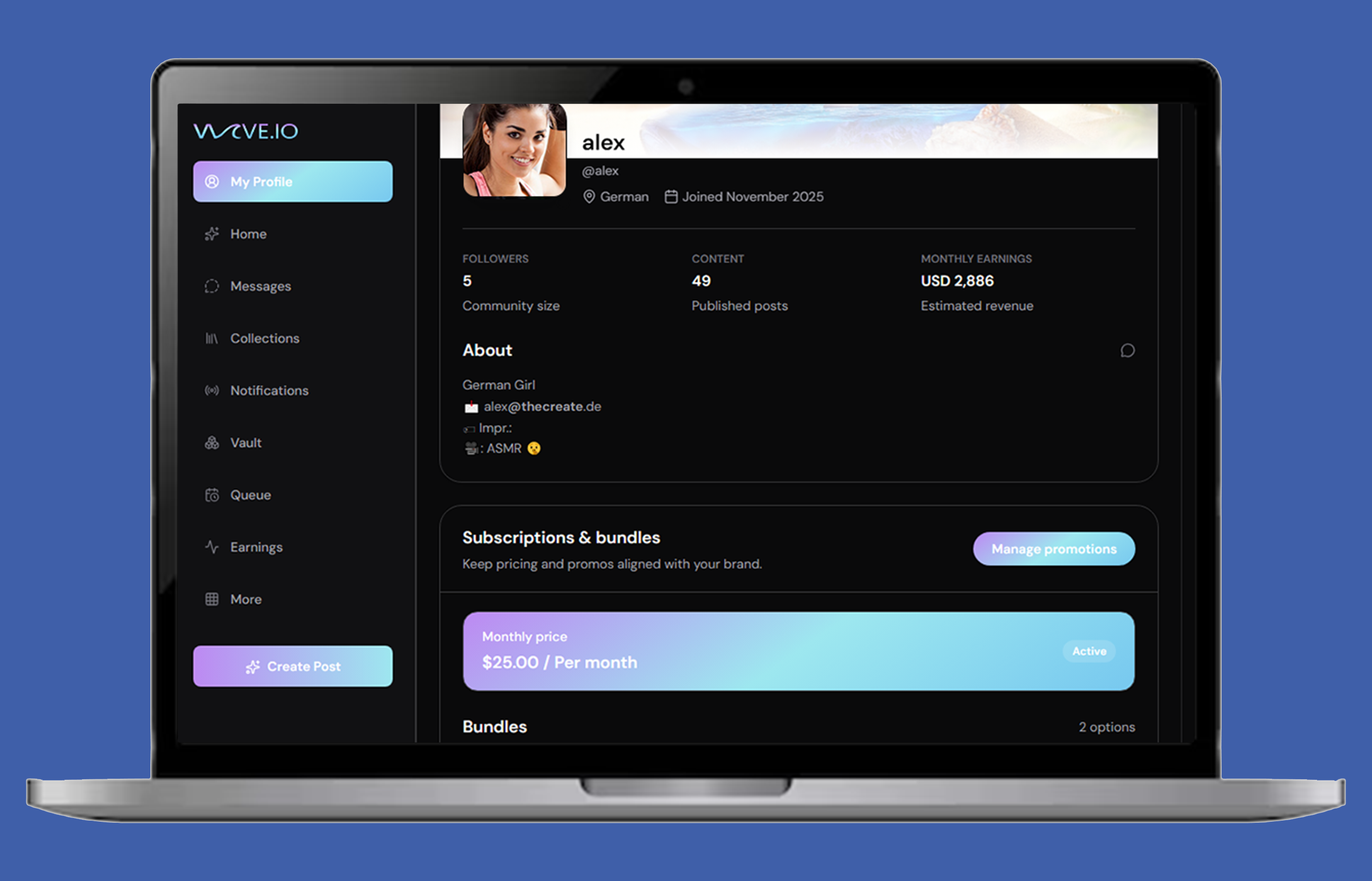 Vvave - Mobile View